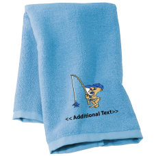 Personalised Baby Fishing Gift Towels Terry Cotton Towel